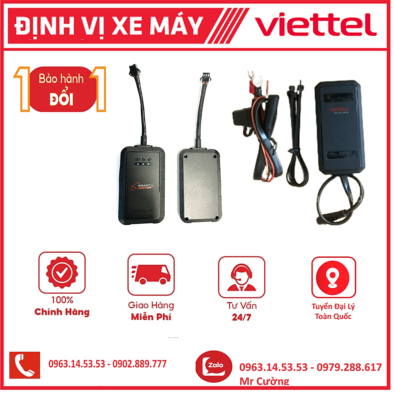 thiết bị định vị xe máy Viettel