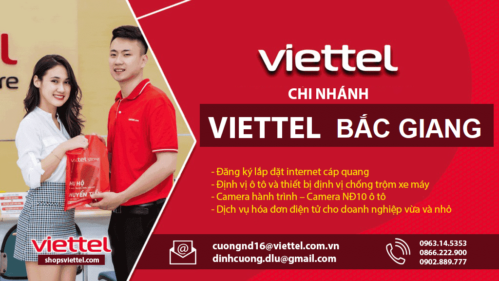 chi nhánh viettel bắc giang