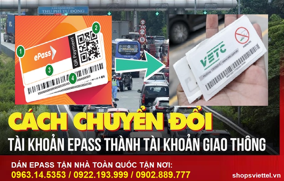 Hướng dẫn chuyển tài khoản giao thông trên VETC và ePass